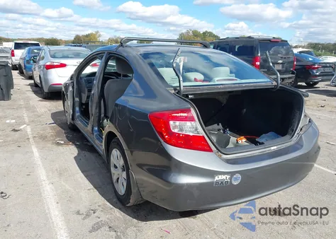 2012 Honda Civic Lx from USA, damaged, VIN 19XFB2F52CE054379